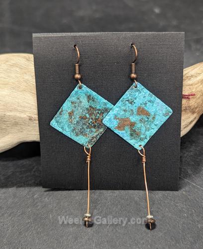 Copper Earrings by Esta Kirschner